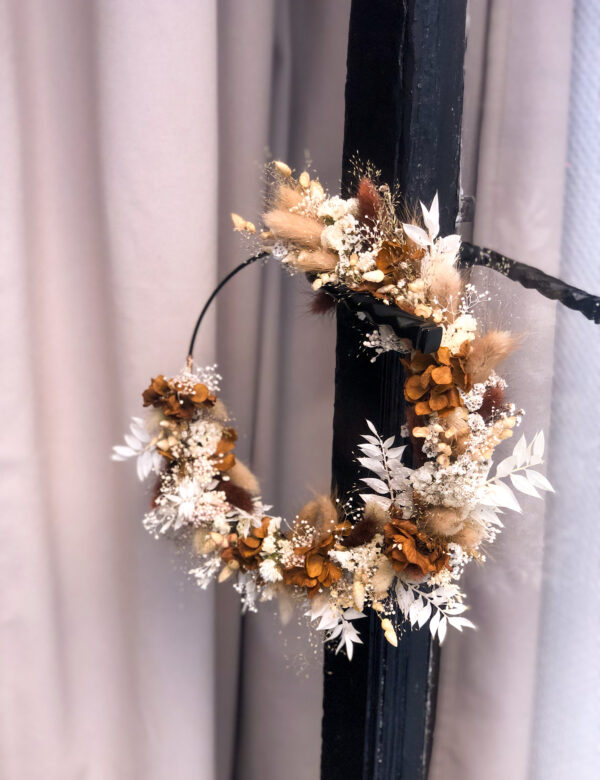 couronne de fleurs séchées fleuriste toulouse hiver avent noel